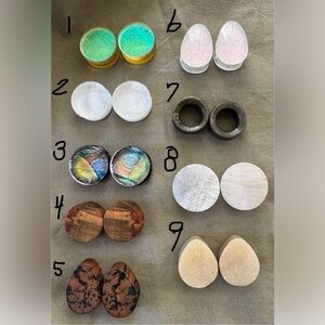 25mm (1”) double flared plugs for stretched ears!